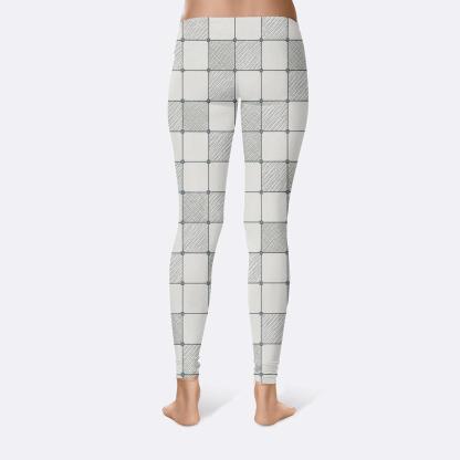 Star Chart Crosshatch Relay designer patterned leggings