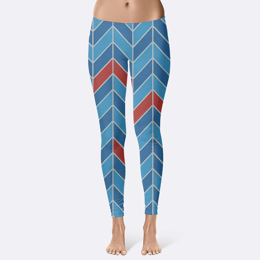 Comet Tail Herringbone Sweep custom leggings