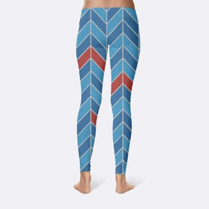 Comet Tail Herringbone Sweep custom leggings