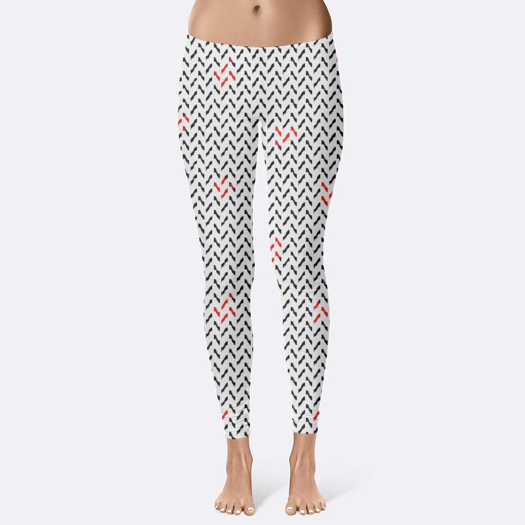 Cosmic Ray Zigzag Dither Field comfortable yoga leggings