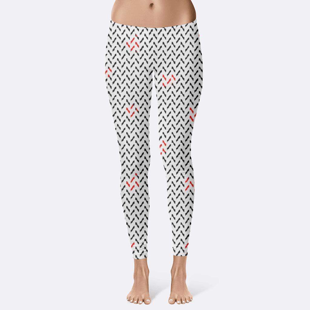 Cosmic Ray Zigzag Dither Field comfortable yoga leggings