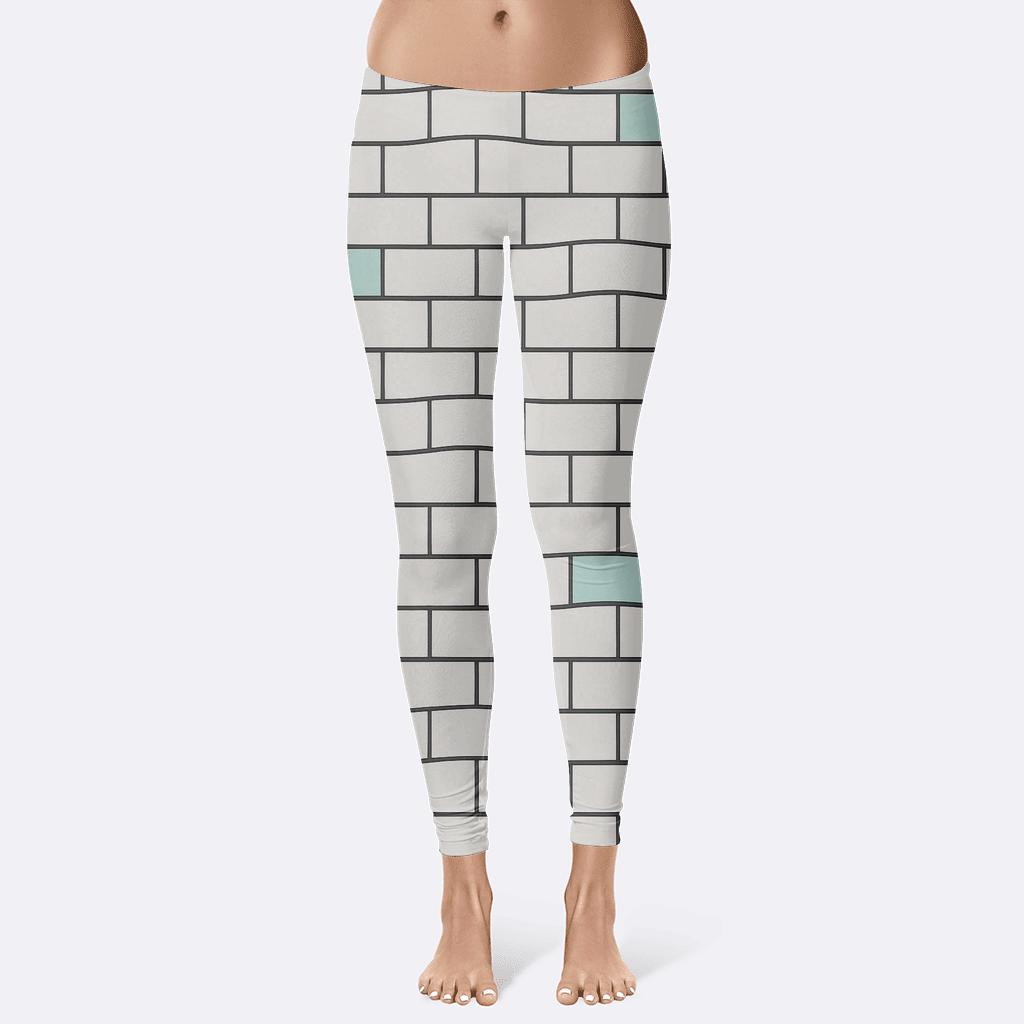 Skewed Brick Phase Lattice trendy athletic leggings
