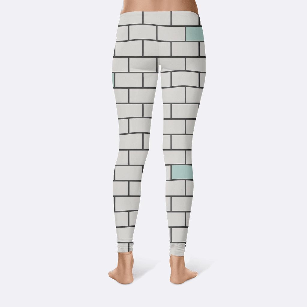 Skewed Brick Phase Lattice trendy athletic leggings