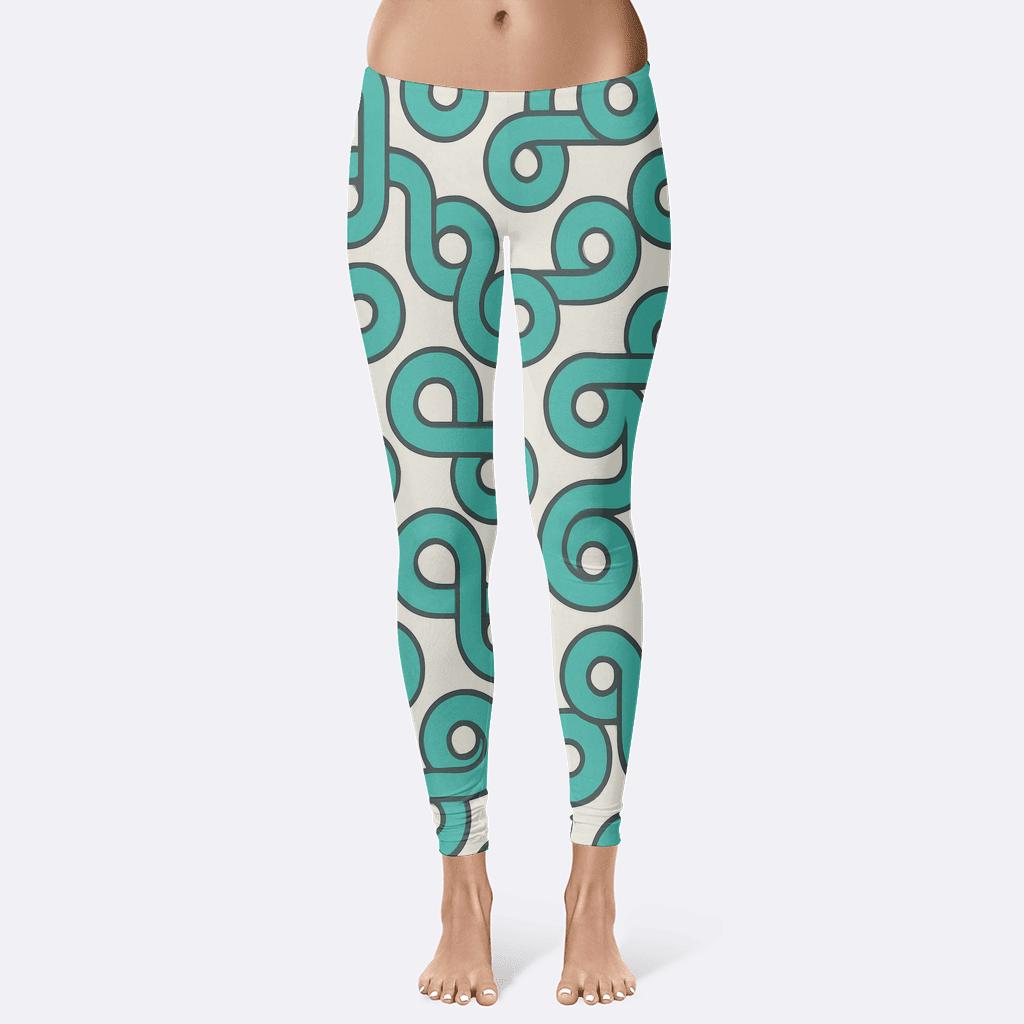 Spiralless Swirl Loop Tiles unique fashion leggings
