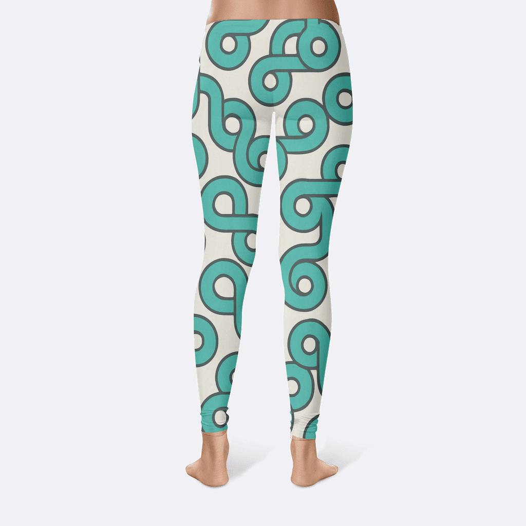 Spiralless Swirl Loop Tiles unique fashion leggings