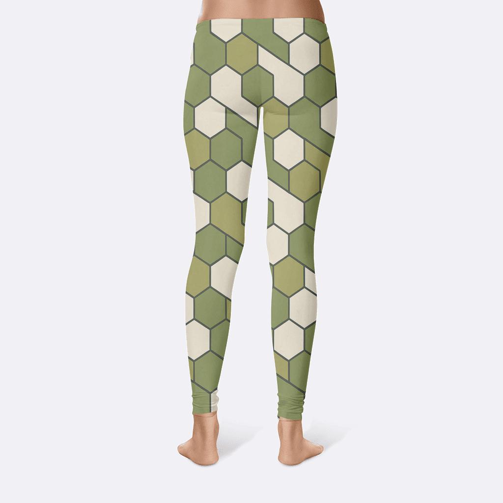 Galactic Hex Tilt Weave soft cotton leggings