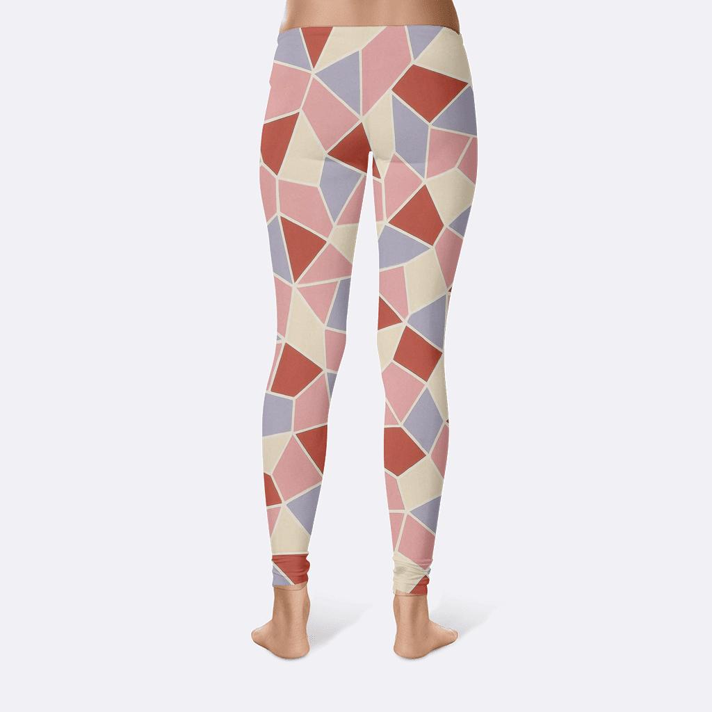 Supernova Confetti Polygon Quilt unique fashion leggings