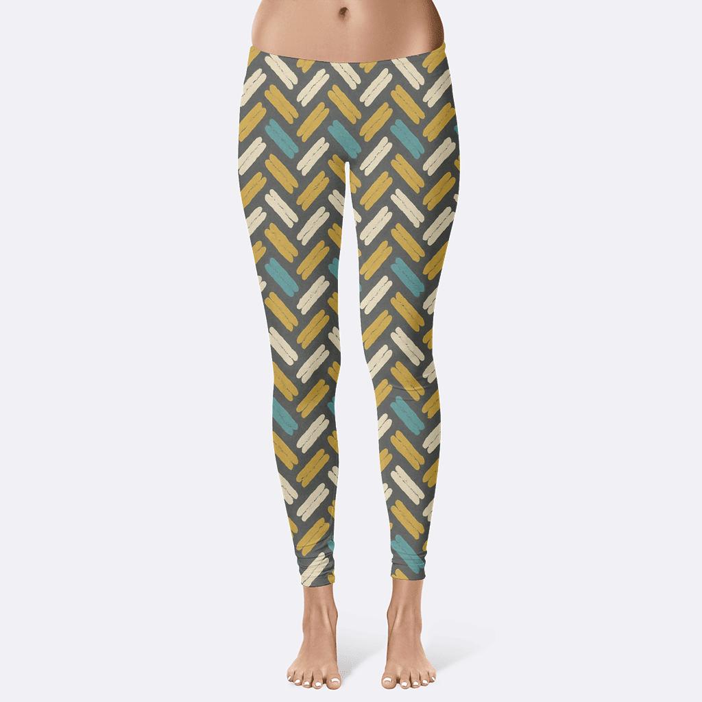 Orbit Stitch Herringbone custom leggings