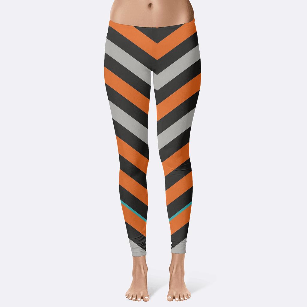 Comet Tail Chevron Relay trendy athletic leggings