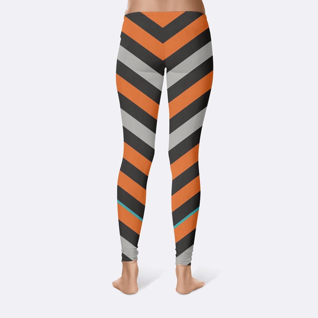 Comet Tail Chevron Relay trendy athletic leggings