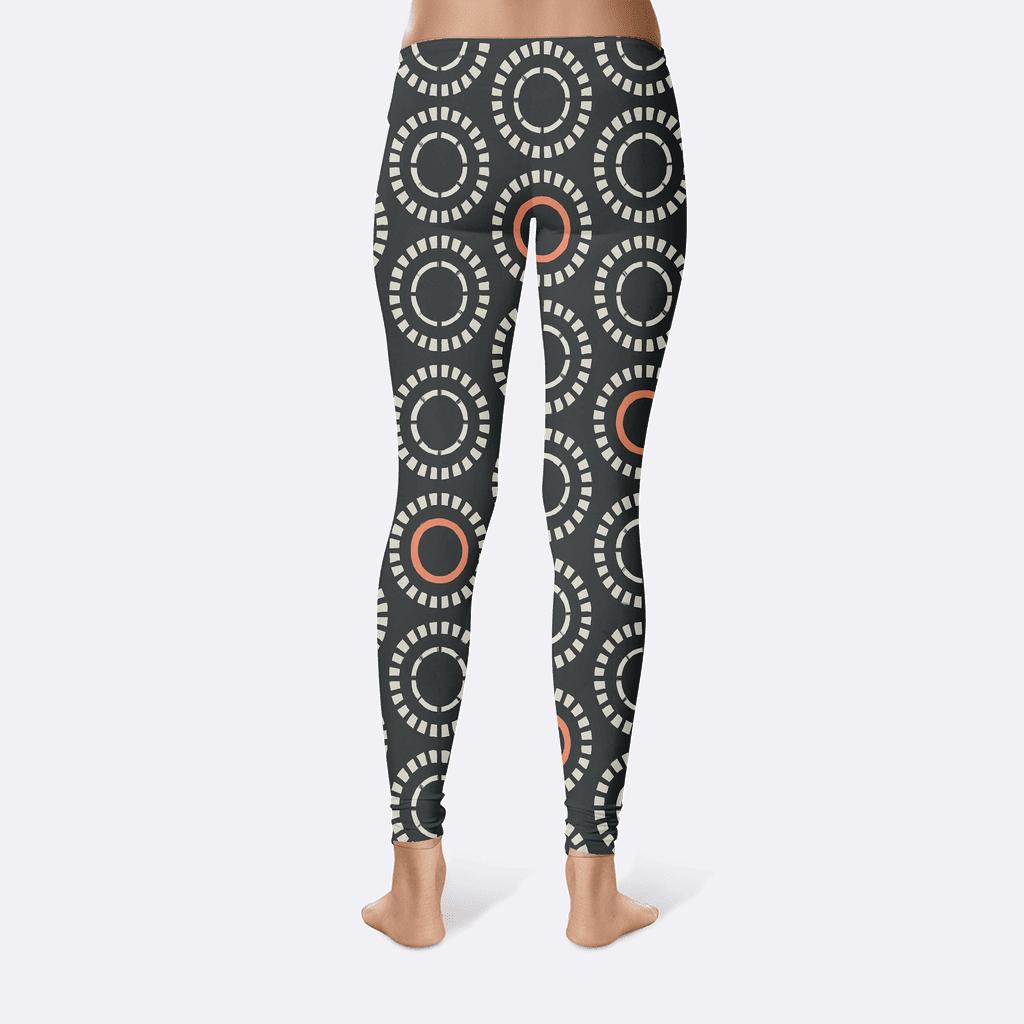 Radial Ring Segment Ledger comfortable yoga leggings