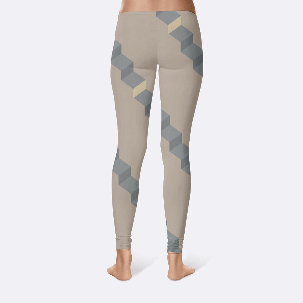 Crystal Matrix Diagonal Stair comfortable yoga leggings