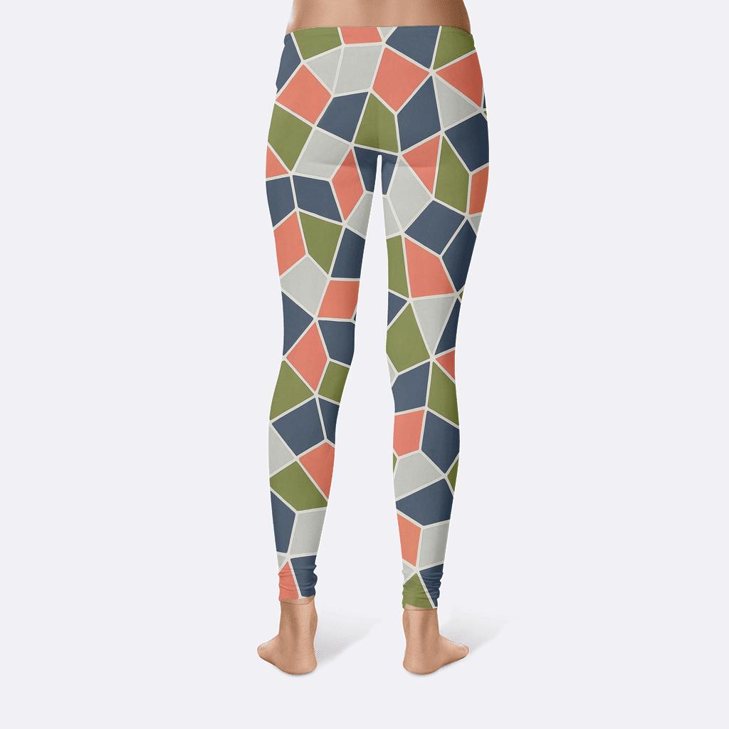 Meteor Shard Polygon Quilt high-waist leggings