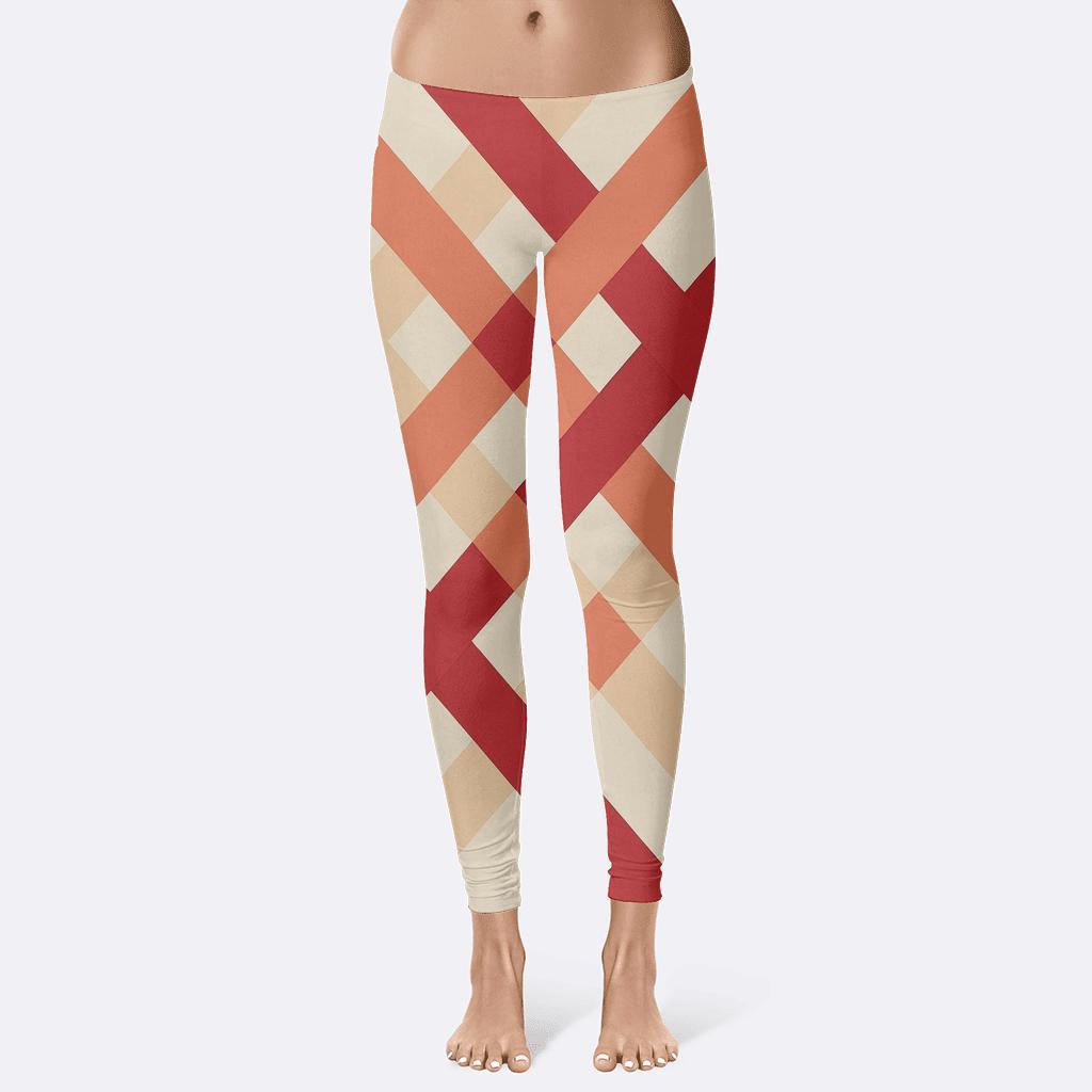 Diagonal Ribbon Crossflow soft cotton leggings