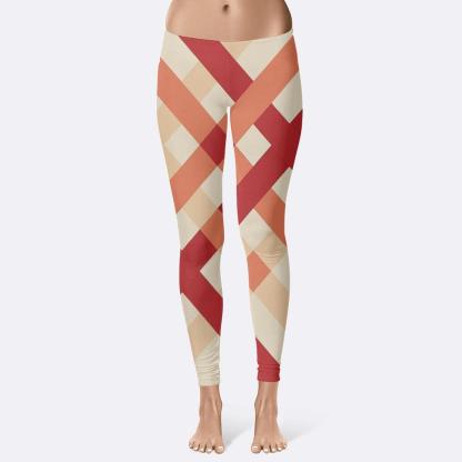 Diagonal Ribbon Crossflow soft cotton leggings