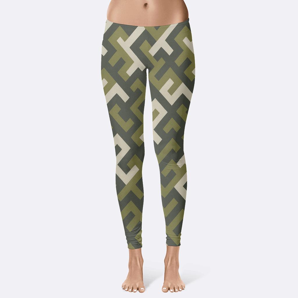 Angular Chain Tessellation personalized print leggings