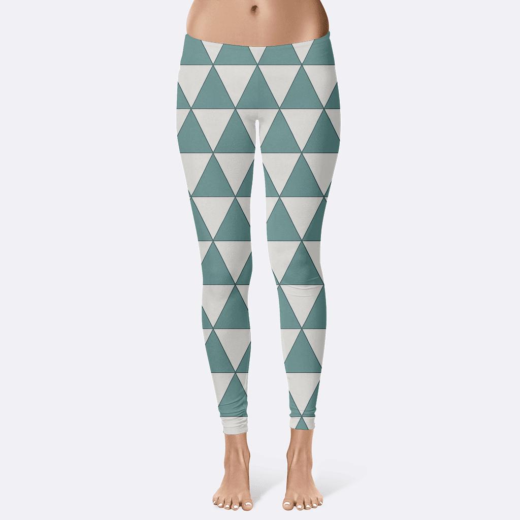 Offset Triangle Mesh stylish workout leggings
