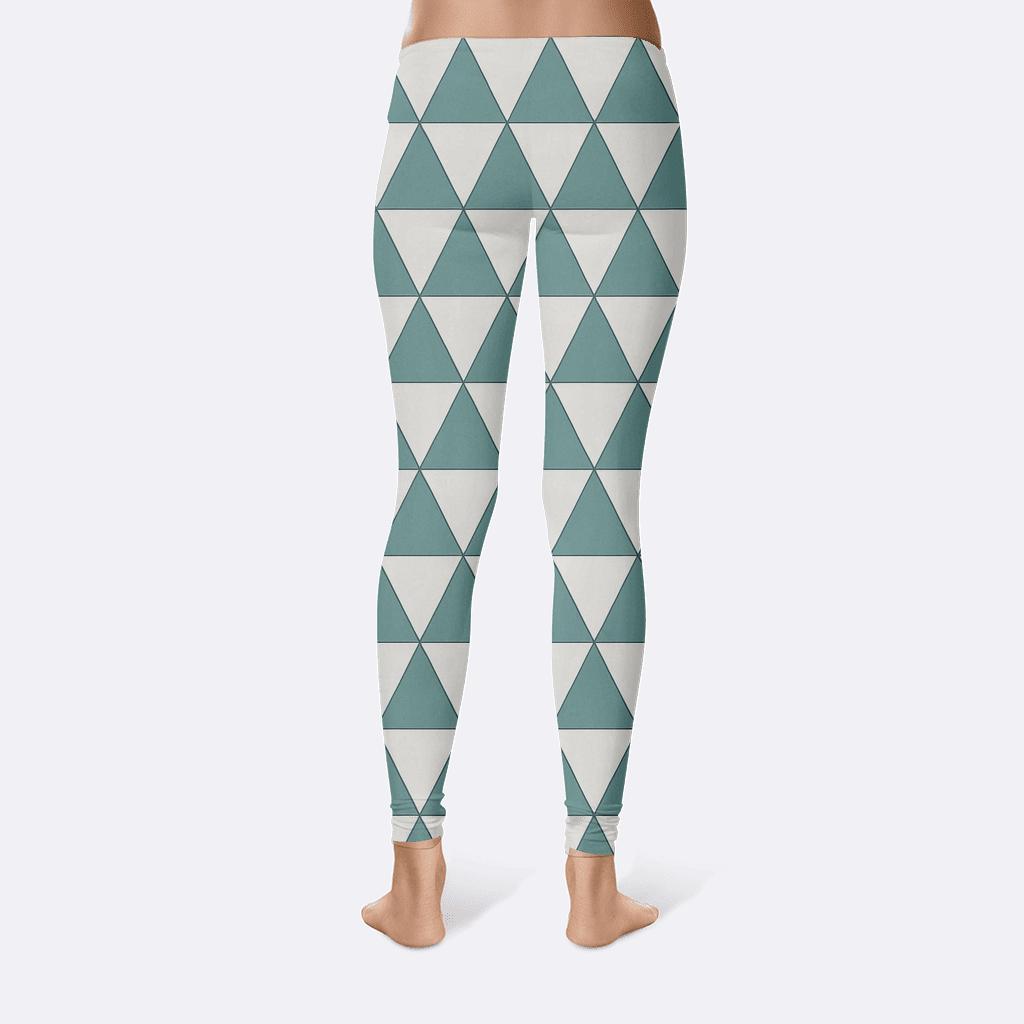 Offset Triangle Mesh stylish workout leggings