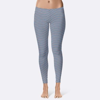 Moire Orbit Overprint high-waist leggings