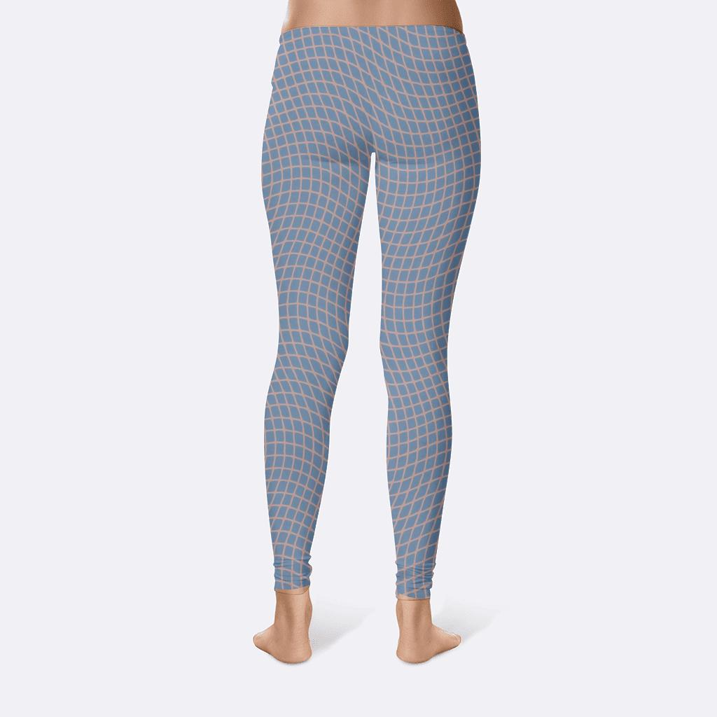 Moire Orbit Overprint high-waist leggings
