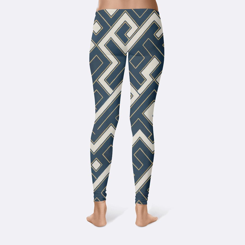Nested Rhombus Switchback trendy athletic leggings