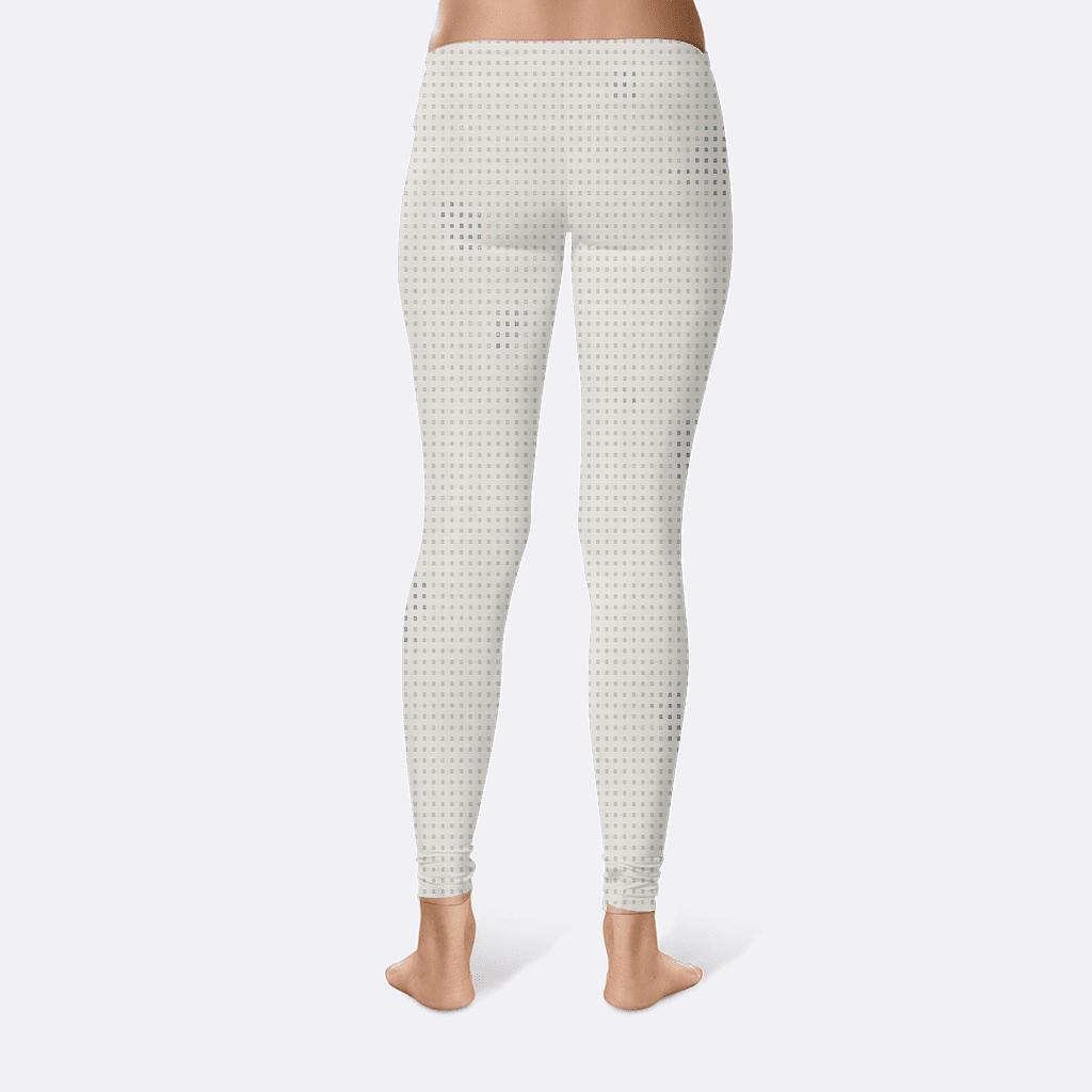 Microline Dither Mist Grid stylish workout leggings