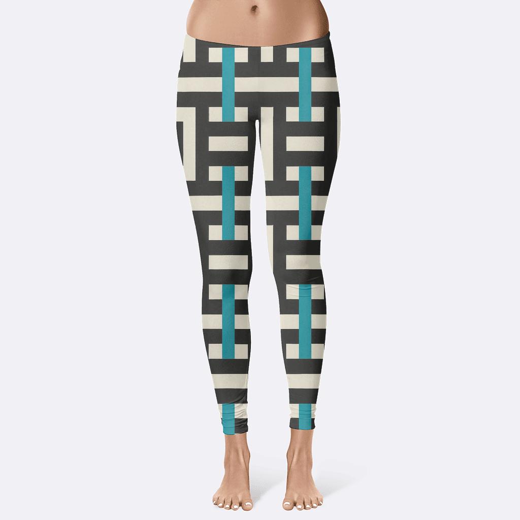 Interlock Stripe Braid Matrix comfortable yoga leggings