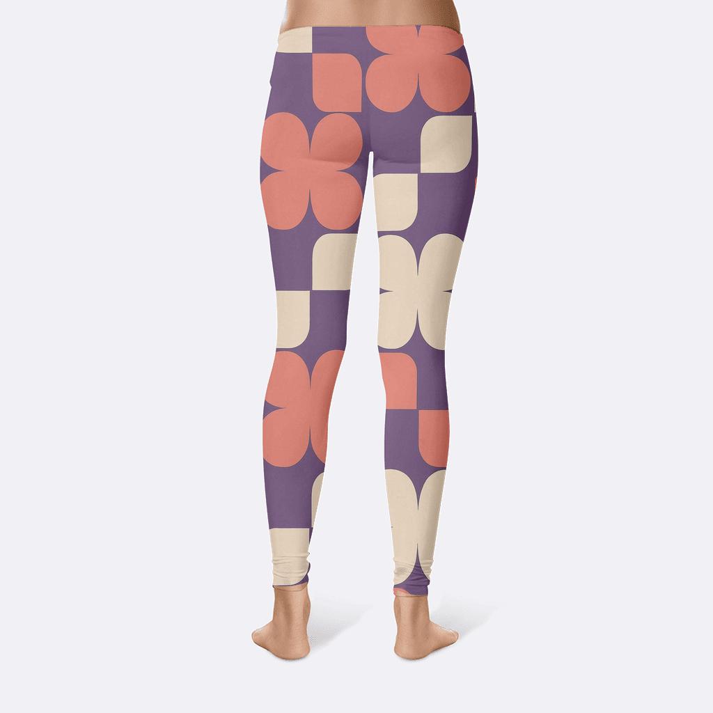 Nebula Checker Bloom trendy athletic leggings