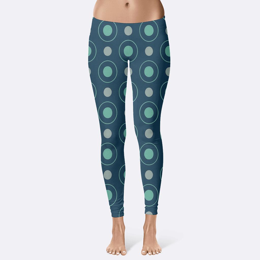 Orbiting Dot Lattice personalized print leggings
