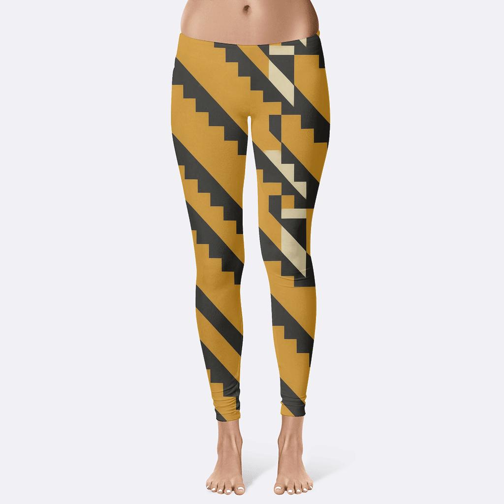 Stellar Stair Stripe Array personalized print leggings