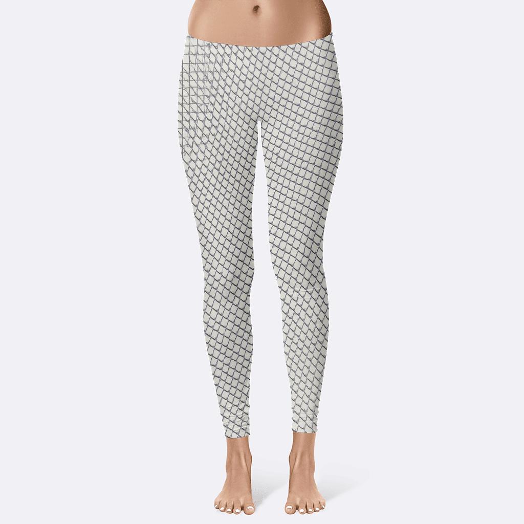 Moire Halo Overprint high-waist leggings