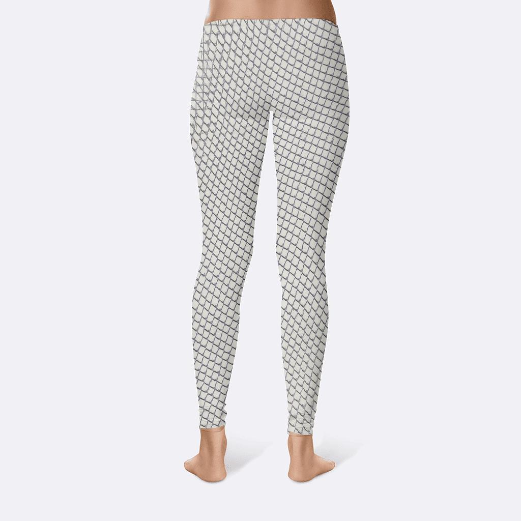 Moire Halo Overprint high-waist leggings