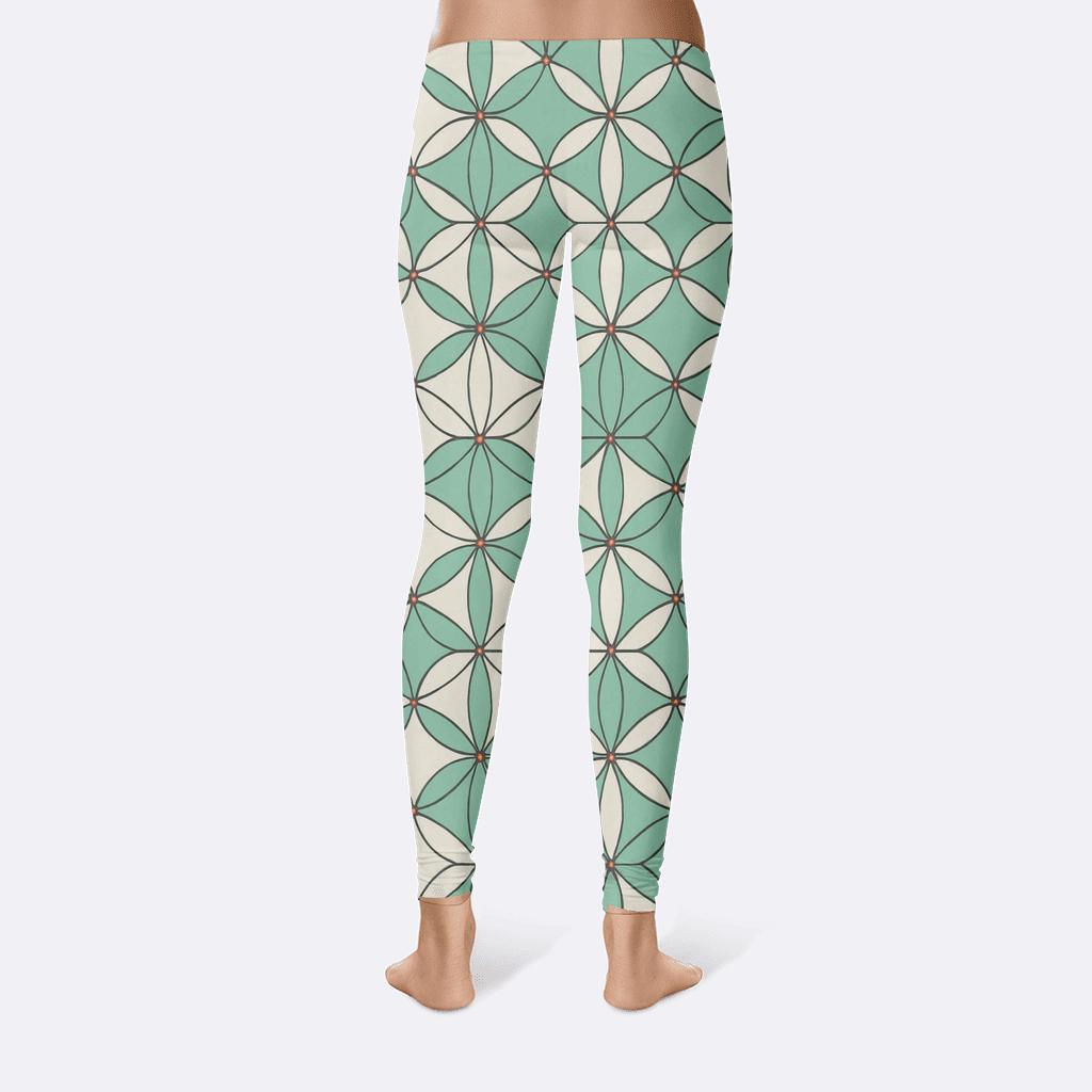 Offset Hex Petal Circuit comfortable yoga leggings