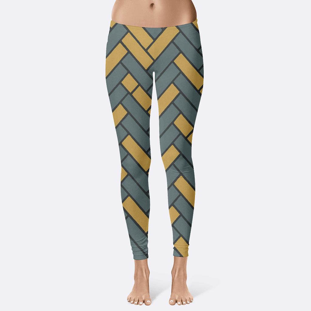 Asteroid Belt Herringbone Chips stylish workout leggings