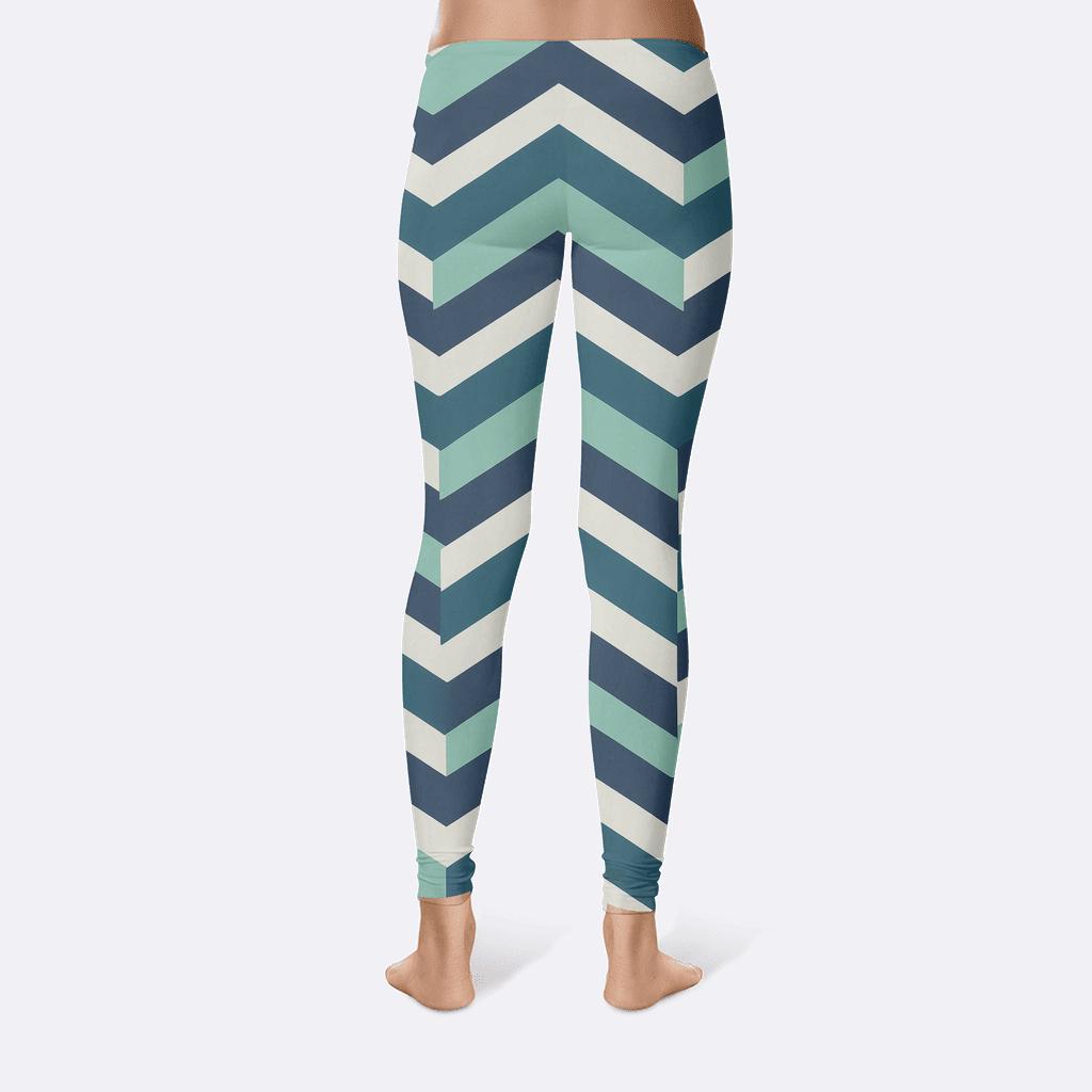 Polar Aurora Chevron Ladders comfortable yoga leggings