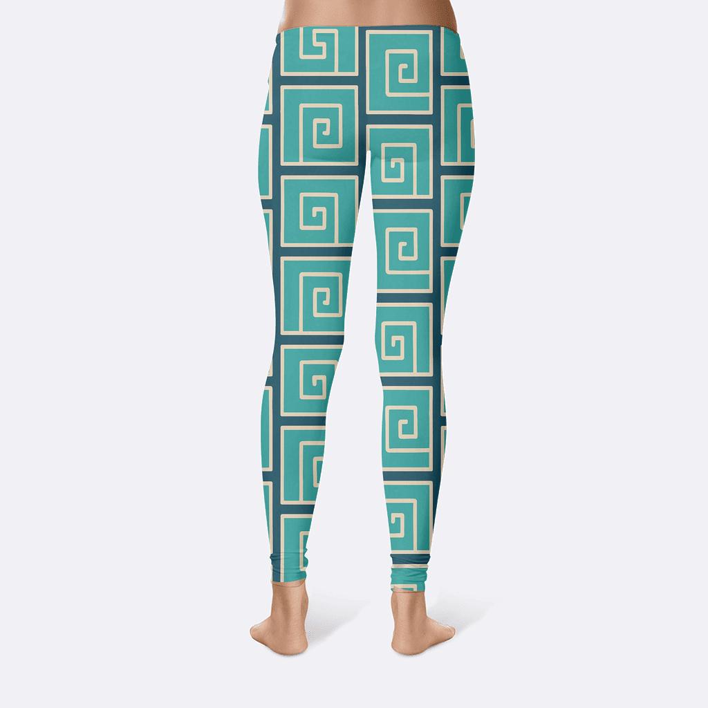 Galaxy Spiral Step Lattice comfortable yoga leggings
