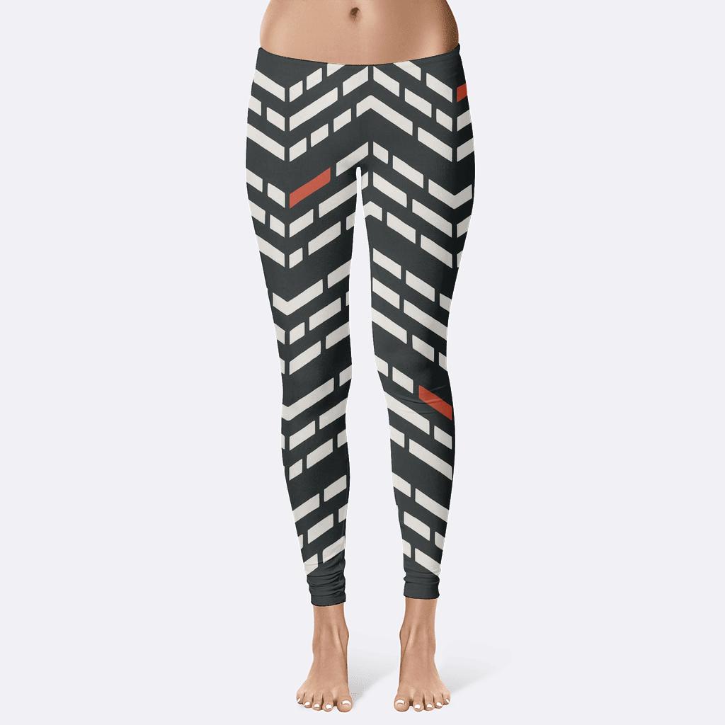 Broken Chevron Harmonics custom leggings