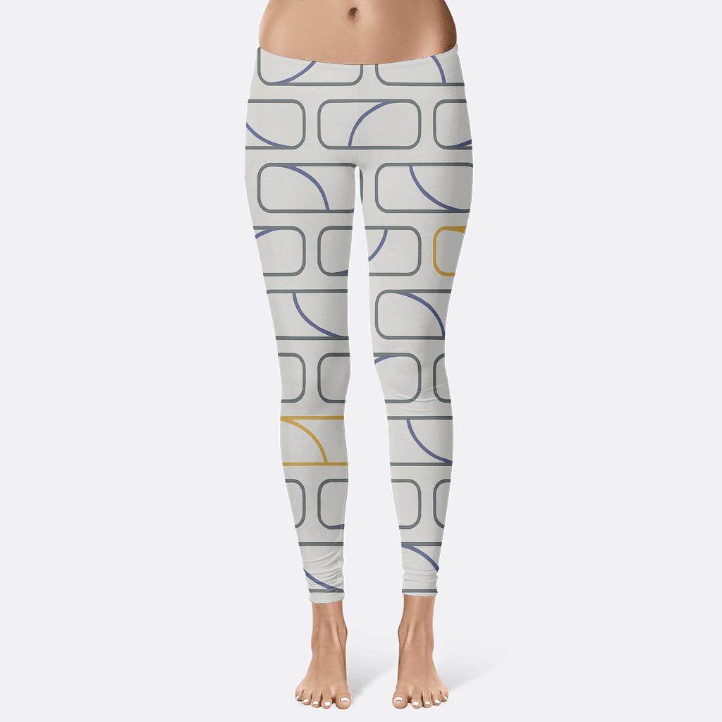 Offset Brick Orbit Lines custom leggings