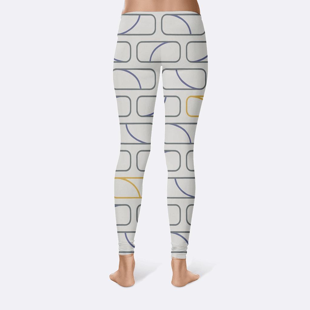 Offset Brick Orbit Lines custom leggings