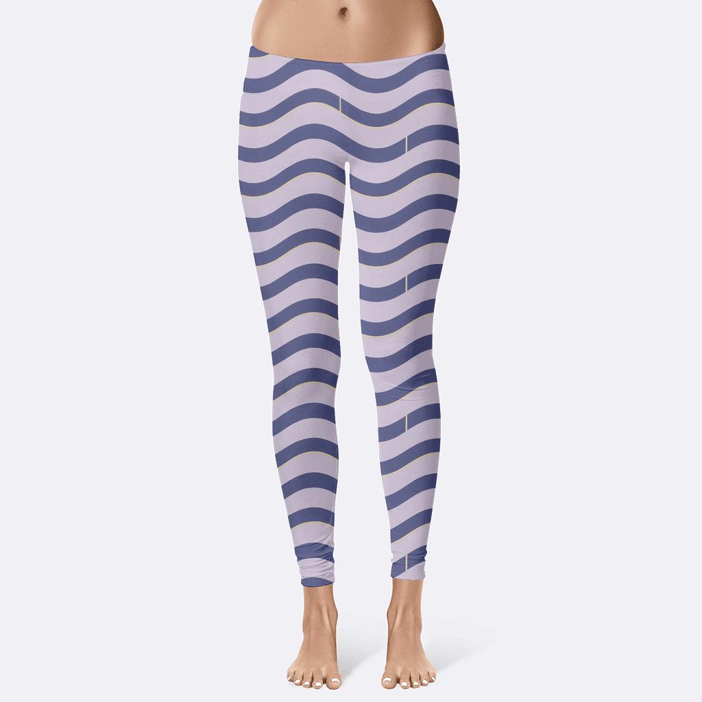 Sine Stripe Register unique fashion leggings
