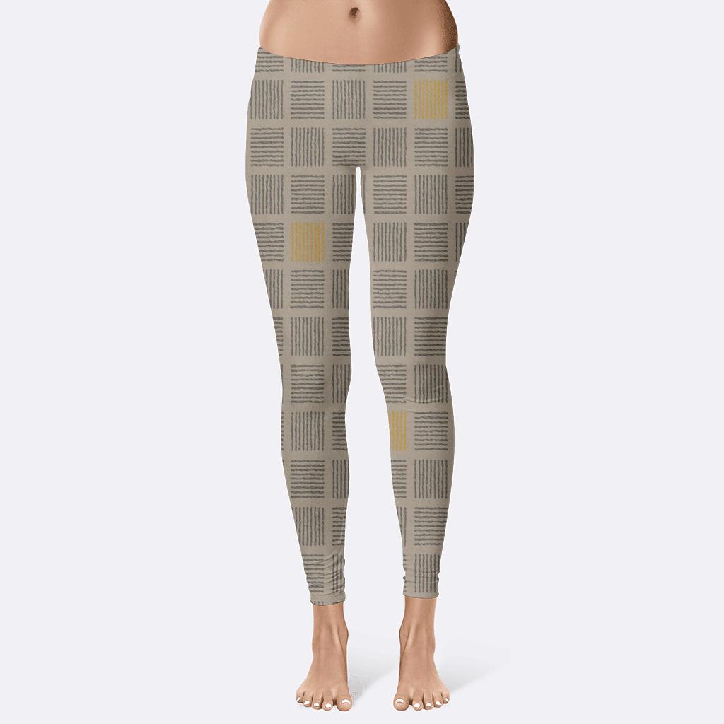 Crosshatch Kernel Grid stylish workout leggings