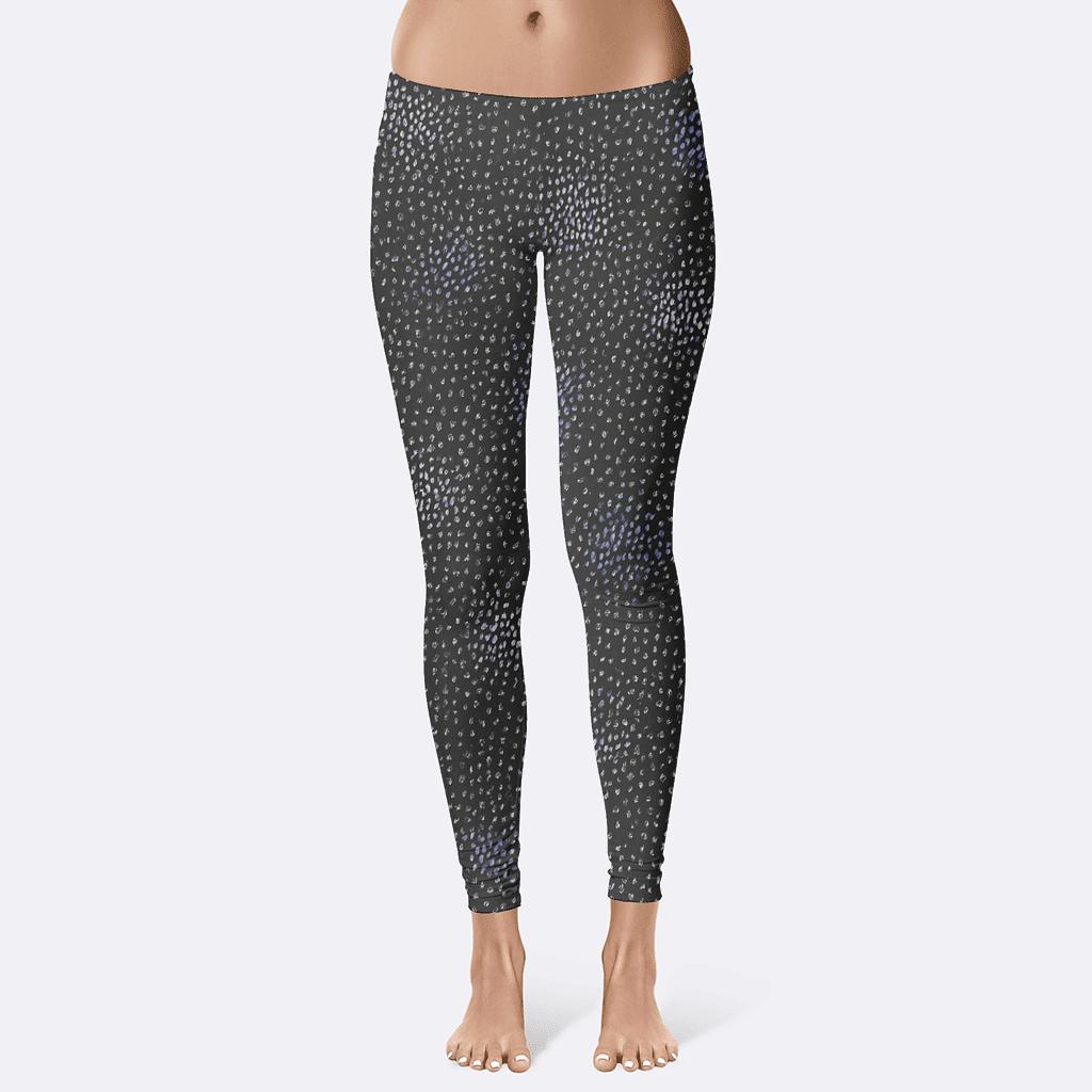 Microdot Star Noise Field stylish workout leggings
