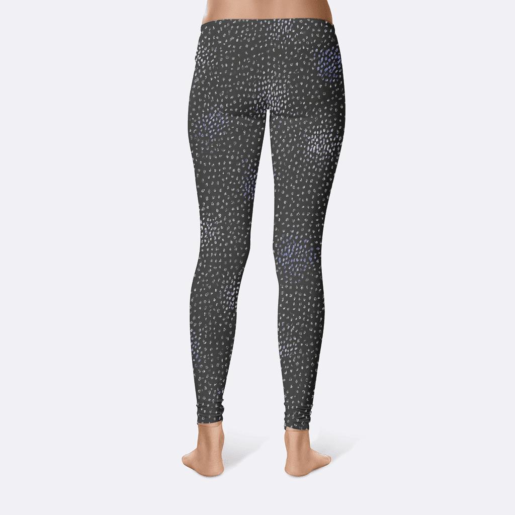 Microdot Star Noise Field stylish workout leggings