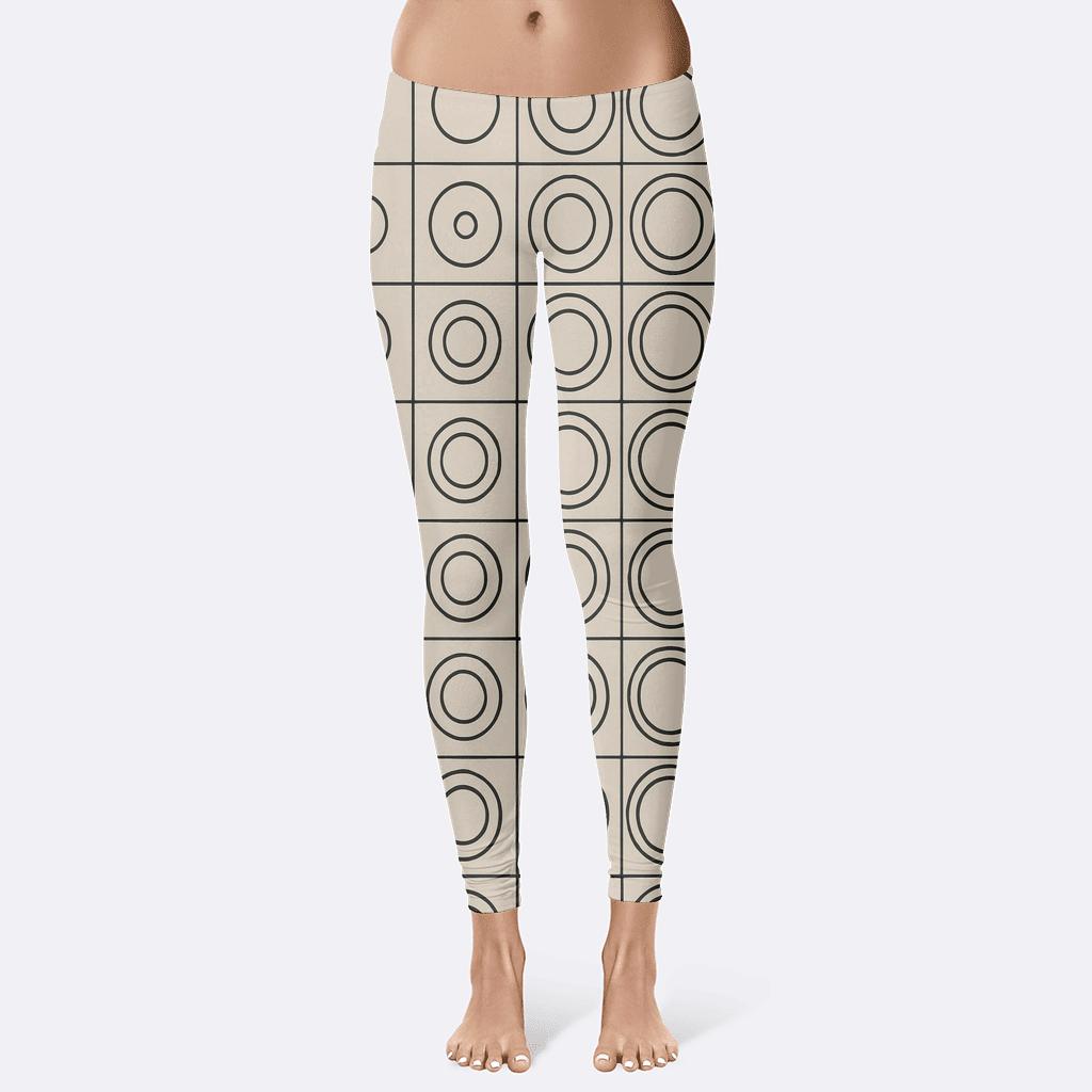 Concentric Ring Index Tiles custom leggings