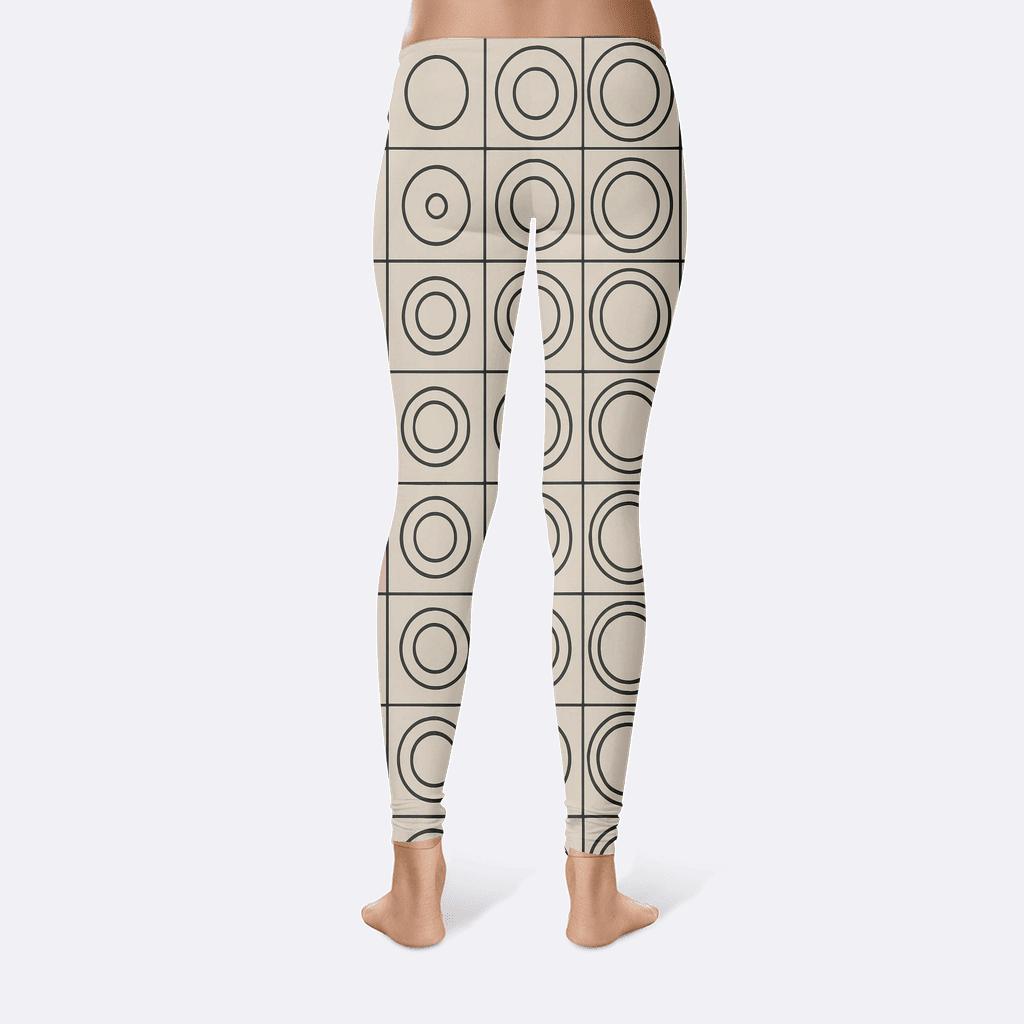 Concentric Ring Index Tiles custom leggings