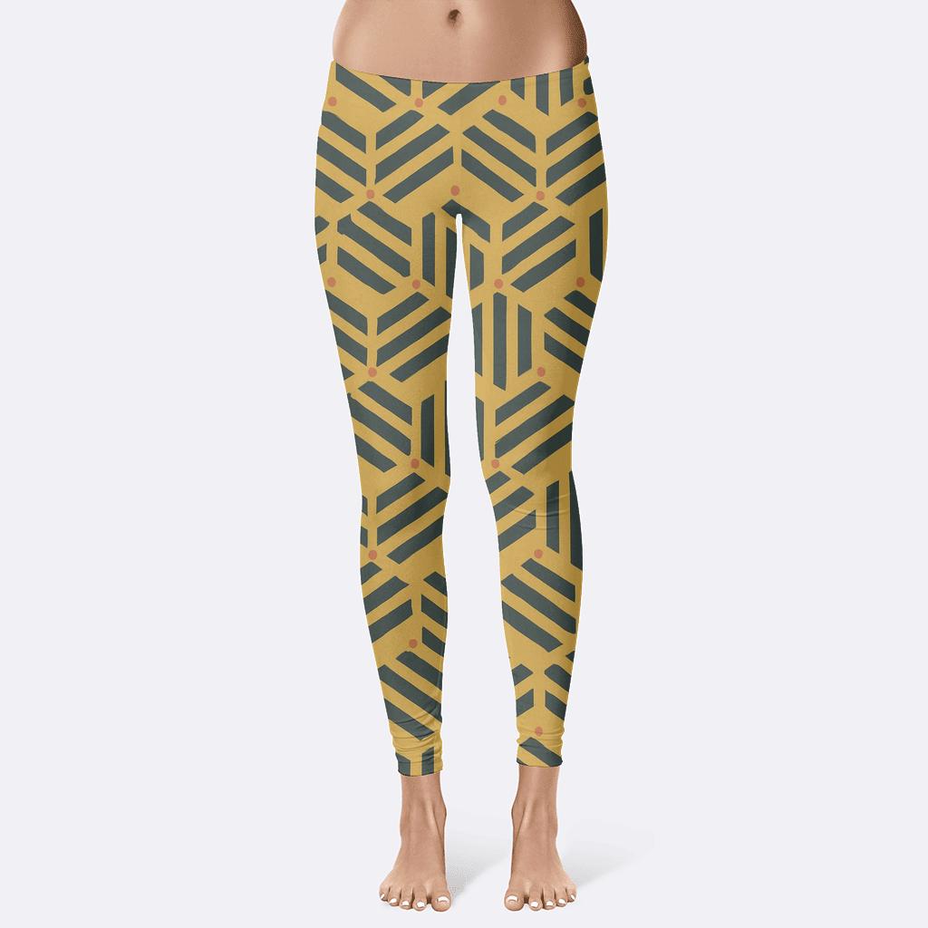 Hex Tiling Phase Shift Ribbons comfortable yoga leggings