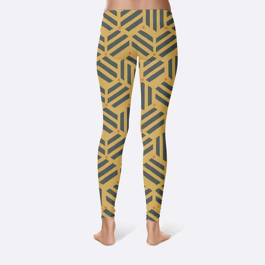 Hex Tiling Phase Shift Ribbons comfortable yoga leggings