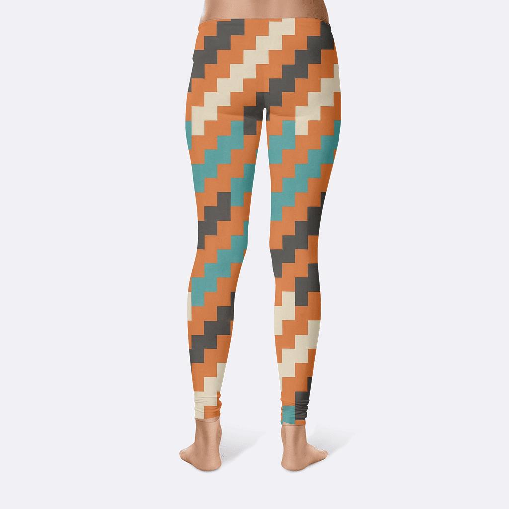 Diagonal Stair Array With Color Cycling unique fashion leggings