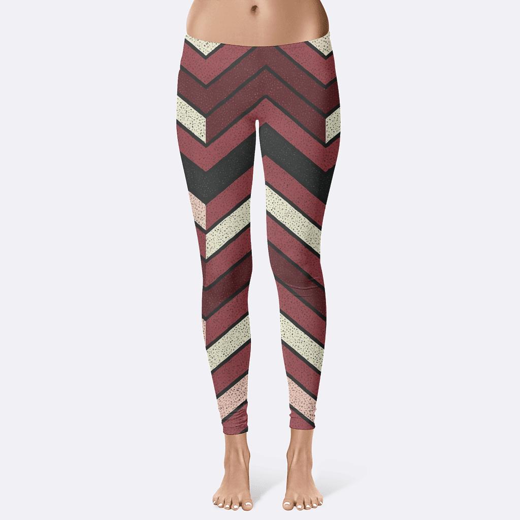 Chevron Pulse Stack With Microdot Fill comfortable yoga leggings