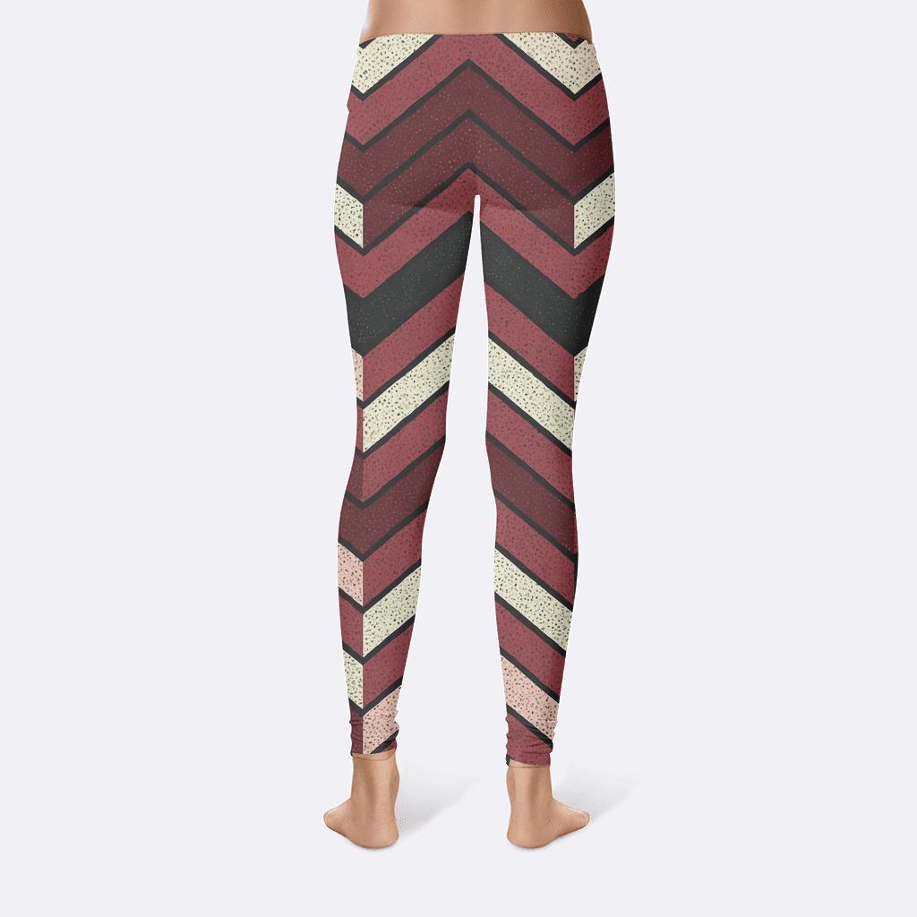 Chevron Pulse Stack With Microdot Fill comfortable yoga leggings